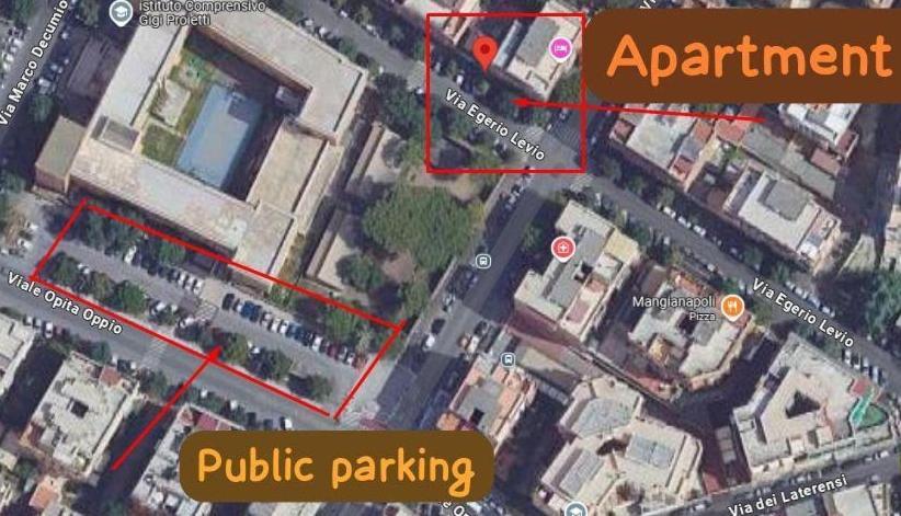 Appartamento Con Corte Esclusiva I Metro A Рим Экстерьер фото